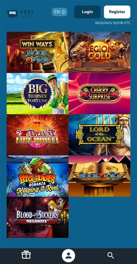 yeti casino games.